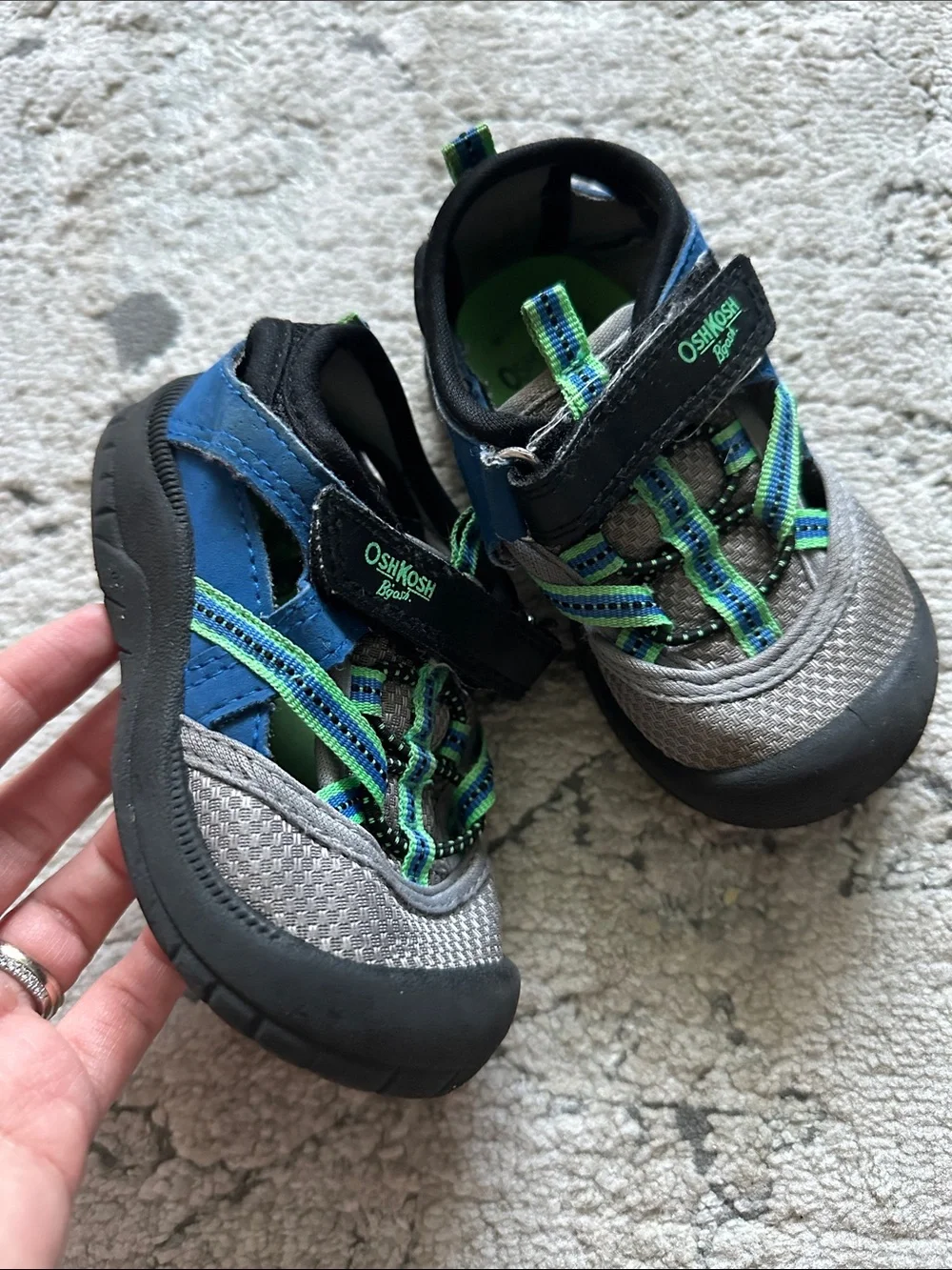 OshKosh Gray, Blue & Green Toddler Sneakers